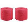 vidaXL Jute tau 2 pcs R&oslash;d 100% Tossa jute