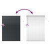 vidaXL Venetianspersienner med gardiner Svart 220 x 155 cm Aluminium