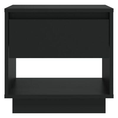 vidaXL Nattbord svart 45x34x44 cm sponplate