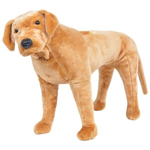 vidaXL St&aring;ende lekehund labrador plysj lysebrun XXL