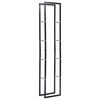 vidaXL Vedstativ svart 40x25x200 cm st&aring;l