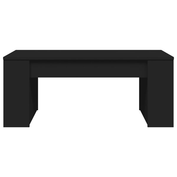 vidaXL Salongbord svart 102x55x42 cm konstruert tre