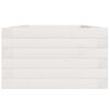 vidaXL Hageplantekasse hvit 40x40x23 cm heltre furu