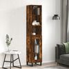 vidaXL Highboard r&oslash;kt eik 34,5x34x180 cm konstruert tre
