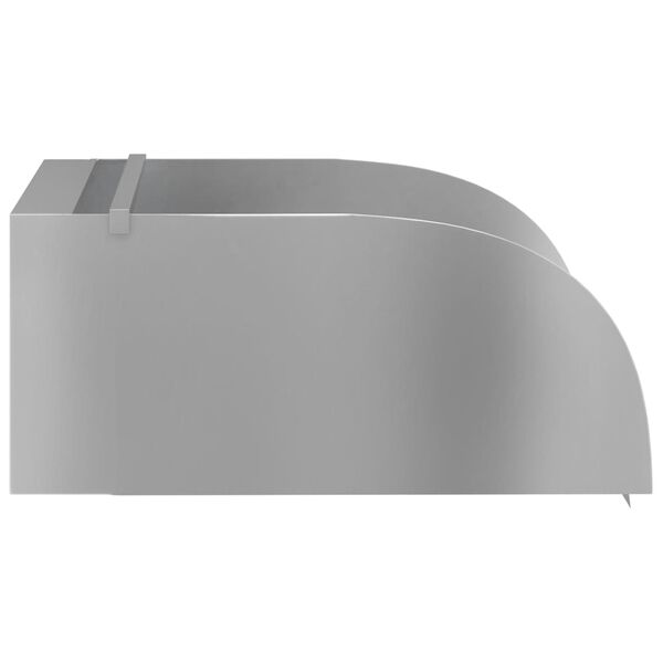 vidaXL Foss med lysdioder 30x34x14 cm rustfritt stål 304