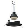 vidaXL Spotlight 6 stk. Svart 9 x 9 x 2.5 cm Metall