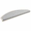 vidaXL Trappematter 15 stk 65x21x4 cm s&oslash;lvfargede halvrund store