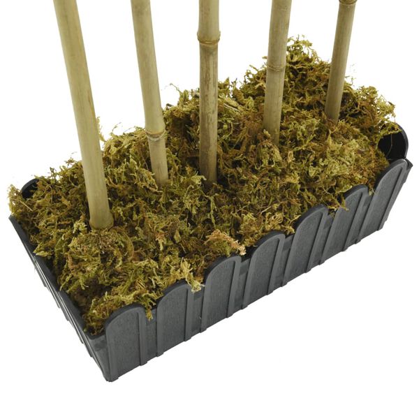 vidaXL Kunstig bambustre 730 blader 120 cm grønn