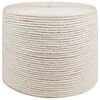 vidaXL Jute tau 8 mm Hvit 100% Tossa jute