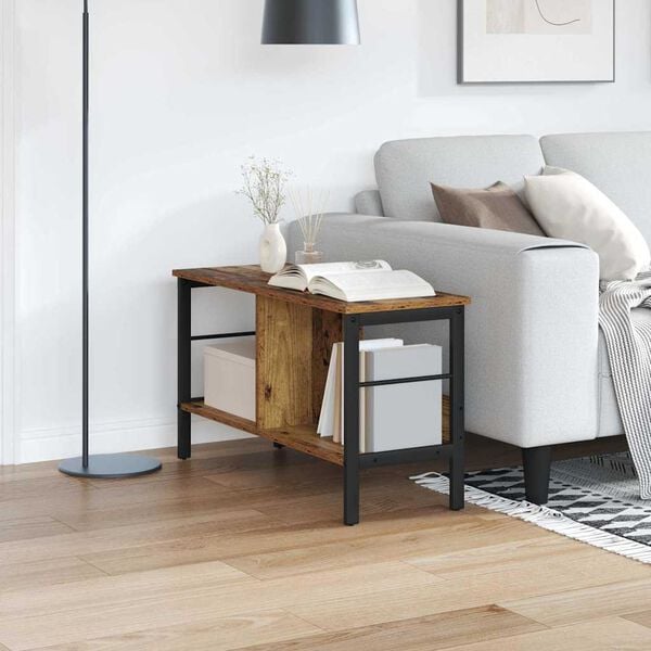 vidaXL Bokhylle Gamle tre 82 x 32 x 47 cm Konstruert tre