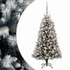 vidaXL Kunstig hengslet juletre med kuler 120 cm 150 LED-lys Varmhvit