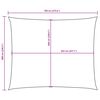 vidaXL Solseil oxfordstoff rektangul&aelig;r 6x7 m r&oslash;d