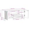 vidaXL TV Enheter med skuff Hvit 105 x 33 x 46 cm Konstruert tre