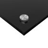 vidaXL Kjøkkenbakplate 2 pcs Svart 110 x 40 cm herdet glass