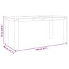 vidaXL Spisebord Panama hvit 160x80x75 cm heltre furu