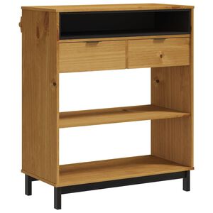 vidaXL Barbord FLAM 92x45x110 cm heltre furu