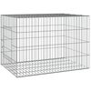 vidaXL Kaninbur 78x54x54 cm galvanisert jern