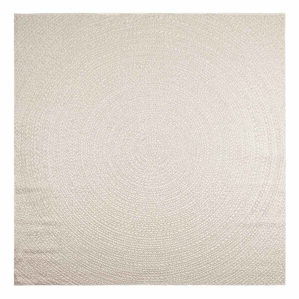 vidaXL Teppe ZIZUR kremhvit 240x240cm jute-utseende innend&oslash;rs&utend&oslash;rs