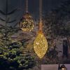 Luxform Batterdrevet LED-stemningslampe Rope with Pine Cone
