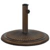 vidaXL Parasollbase bronse 45x45x30 cm st&oslash;pejern