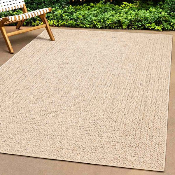 vidaXL Teppe ZIZUR beige 60x110 cm jute-utseende innend&oslash;rs og utend&oslash;rs