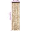 vidaXL Insektgardin beige 56x200 cm chenille