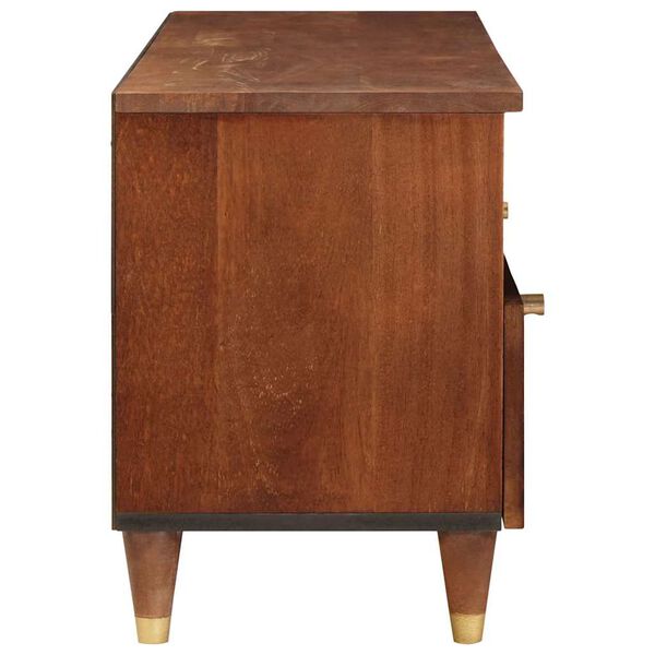 vidaXL Medieoppbevaringsskap og -hyller Brun 100 x 33.5 x 46 cm