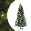 vidaXL Kunstig juletre med 300 LED med stativ gr&oslash;nn 180 cm PE og PVC