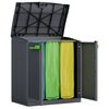 Keter Kildesorteringsskap Moby Compact Recycling System grå 100 cm