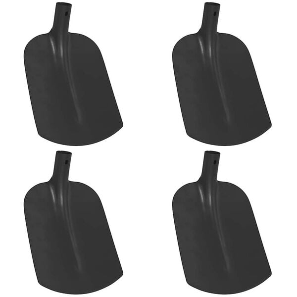 vidaXL Spadehode 4 pcs Svart 34,5 x 24 cm Pulverlakkert stål