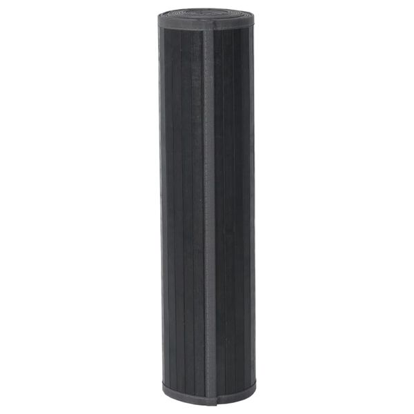 vidaXL Teppe rektangul&aelig;r gr&aring; 60x200 cm bambus