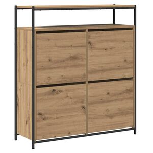 vidaXL Sko Skap 100 x 34 x 112 cm Konstruert tre Artisan eik