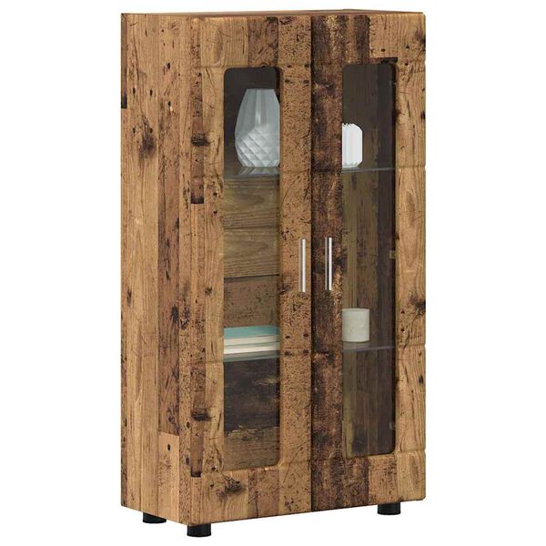 vidaXL Serviesskap med hylle FLORIN Gammelt tre 55,5 x 29 x 103 cm