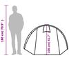 vidaXL Tunneltelt for camping 4 personer gr&oslash;nn vanntett