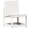 vidaXL Hagestol hvit 50,5x55x77 cm heltre furu