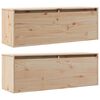 vidaXL Veggskap 2 stk 100x30x35 cm heltre furu