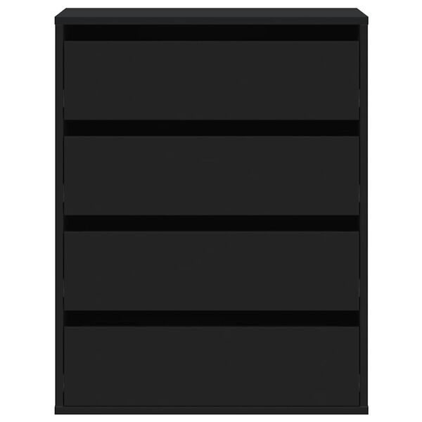 vidaXL Kommode svart 60x41x76 cm konstruert tre