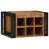 vidaXL Vinhylle 2 stk. Brun og svart 46 x 35 x 27,5 cm Solid akasietre