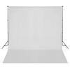 vidaXL Fotostudiosett med softbokslys og bakgrunn