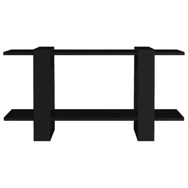 vidaXL Bokhylle svart 100x30x51 cm konstruert tre