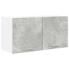 vidaXL Hengende skap Betonggr&aring; 80 x 31 x 40 cm Konstruert tre