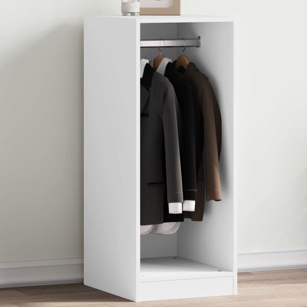 vidaXL Garderobe hvit 48x41x102 cm konstruert tre