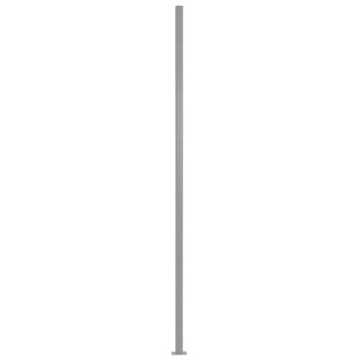 vidaXL Gjerdepanel med 2 stolper stoff 180x180 cm gråbrun