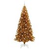 vidaXL Juletre med 300 LED med stativ Gull 240 cm PET