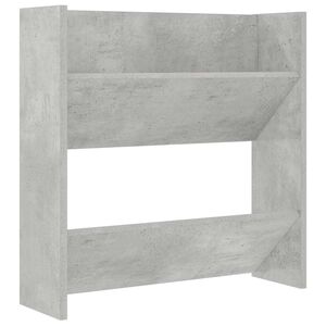 vidaXL Veggskoskap betonggr&aring; 60x18x60 cm sponplate