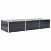 vidaXL H&oslash;ybed antrasitt 240x80x45 cm galvanisert st&aring;l