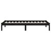 vidaXL Sengeramme svart heltre furu 100x200 cm