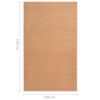 vidaXL Gulvteppe BCF beige 100x150 cm
