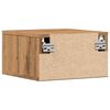 vidaXL Veggmontert nattbord artisan eik 35x35x20 cm