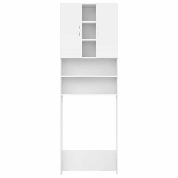 vidaXL Vaskemaskinskap hvit 64x25,5x190 cm